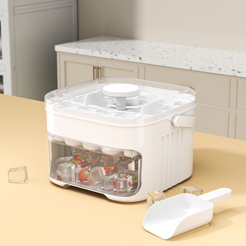 Grid ice cube - tray, lid