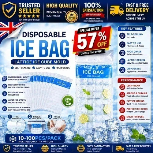 100 ice cube freezer - bags, 2400