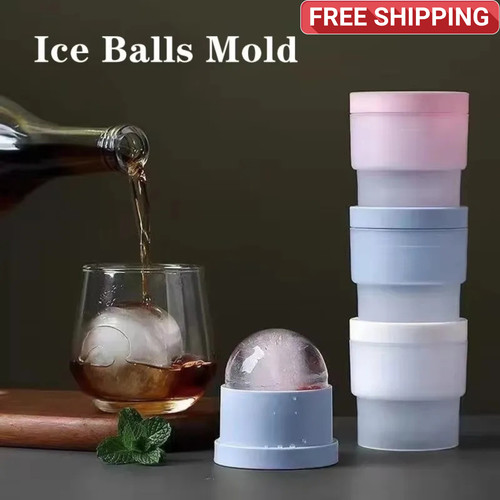 Silicone ice ball maker round - silicone,
