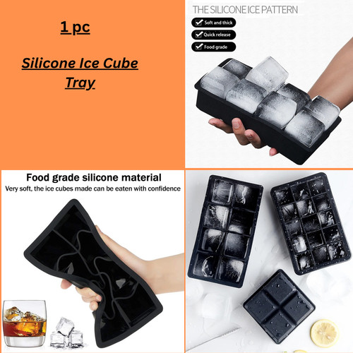 Large silicone ice cube - silicone, tray