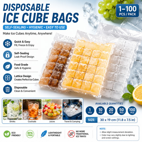 100 ice cube freezer - 100, bags
