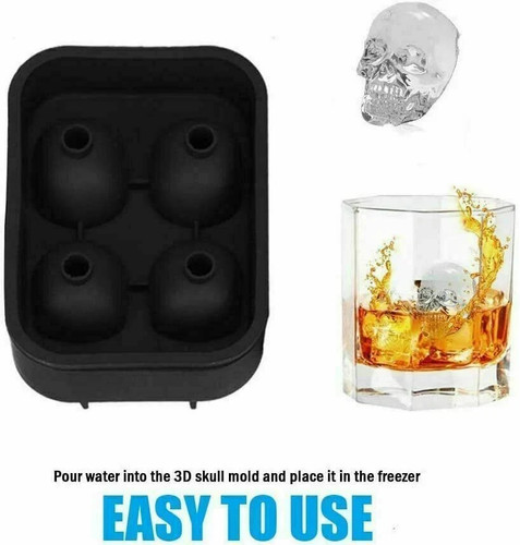 Skull shape ice jelly cube - shape,